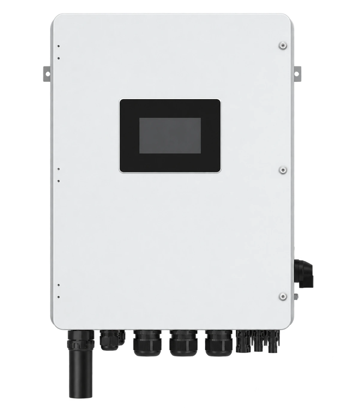 Solarunis single-phase Low Voltage Hybrid inverter, 10–12 kW, integrated display configuration