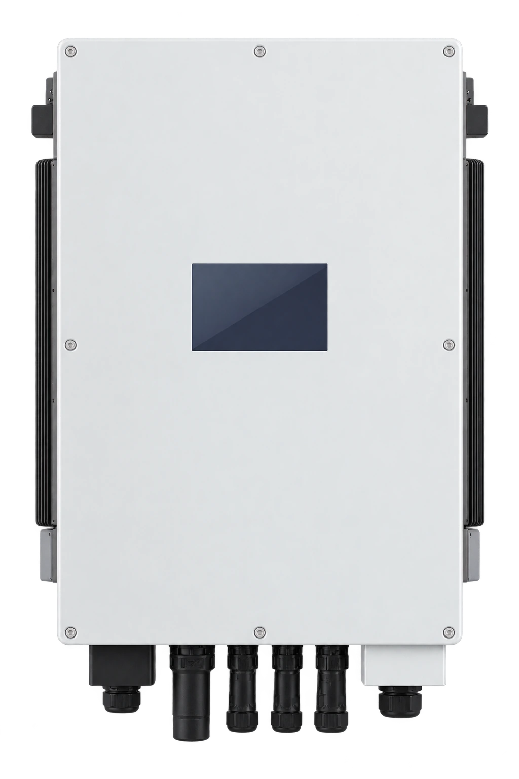 Solarunis three-phase Low Voltage Hybrid inverter, 5–12 kW, integrated display configuration
